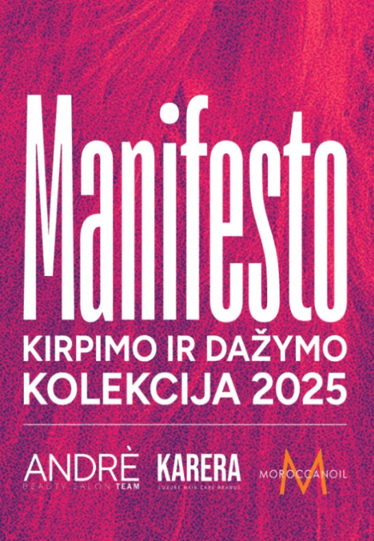 MANIFESTO Kirpimo ir dažymo kolekcija 2025