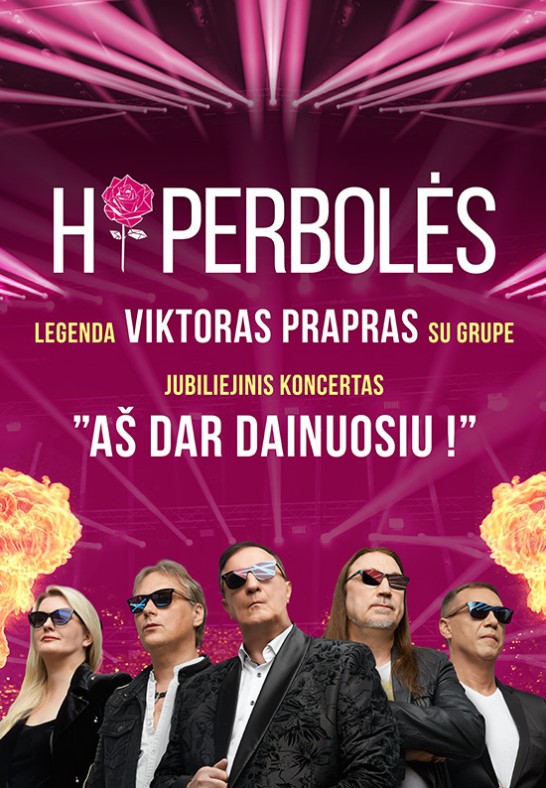 ''HIPERBOLĖS'' įkūrėjo Viktoro Prapro koncertas su grupe | Naujoji Akmenė