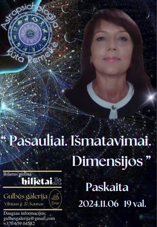 ''Pasauliai. Išmatavimai. Dimensijos'' | Paskaita