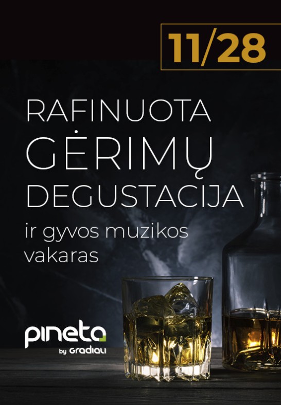 Rafinuota gėrimų degustacija ir gyvos muzikos vakaras | Palanga