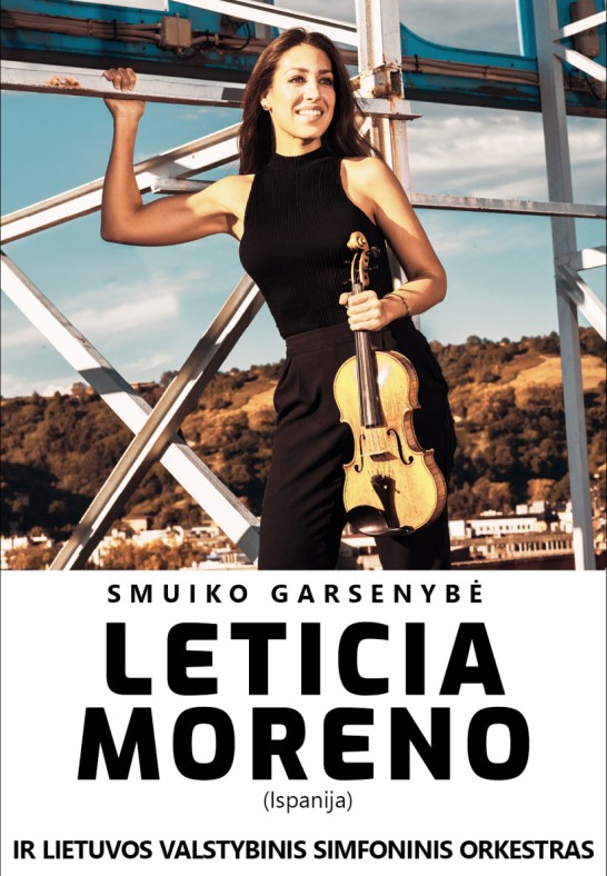 Smuiko garsenybė LETICIA MORENO ir LVSO