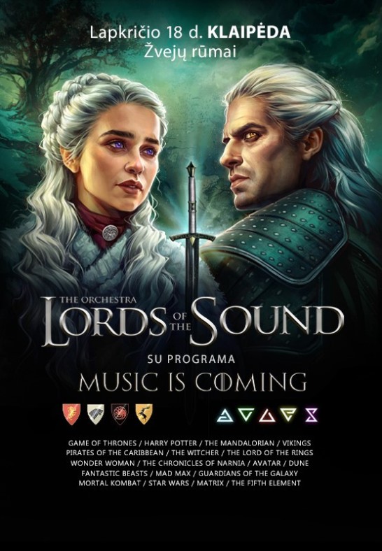 (Klaipėda) LORDS OF THE SOUND su programa «Music is coming»