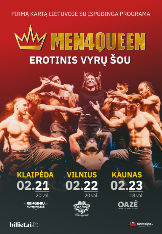 MEN4QUEEN (ČEKIJA) Vyrų erotinis šou