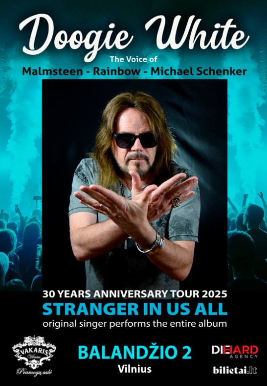 DOOGIE WHITE performs RAINBOW album Stranger In Us All - 30 years anniversary tour