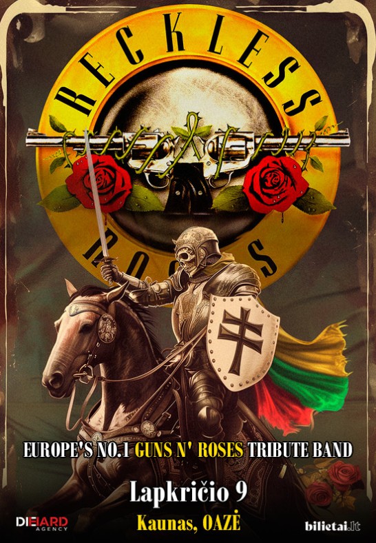 Europe's No.1 GUNS N' ROSES tribute band  RECKLESS ROSES - Kaunas