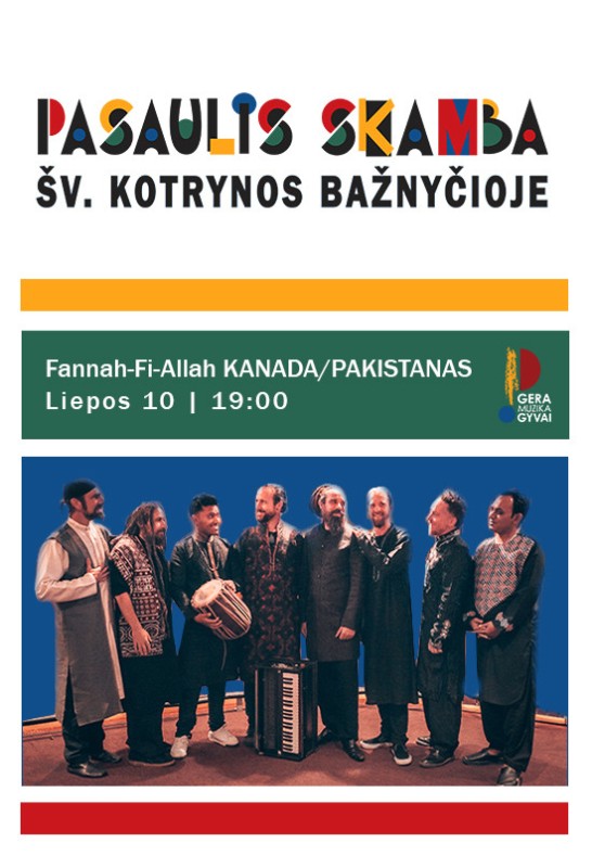 FANNA FI ALLAH koncertas. Festivalis Pasaulis skamba Šv. Kotrynos bažnyčioje