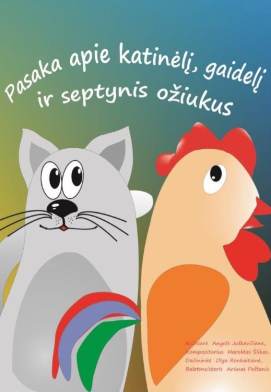 Jaunimo teatras ''Be durų'' Spektaklis vaikams ''Pasaka apie katinėlį, gaidelį ir septynis ožiukus''