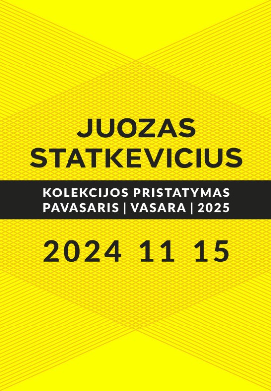 Juozas Statkevičius. Kolekcijos pristatymas Pavasaris/Vasara 2025