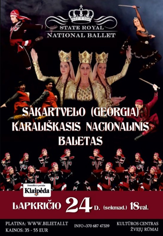 Sakartvelo (Georgia) Karališkasis nacionalinis baletas | Klaipėda