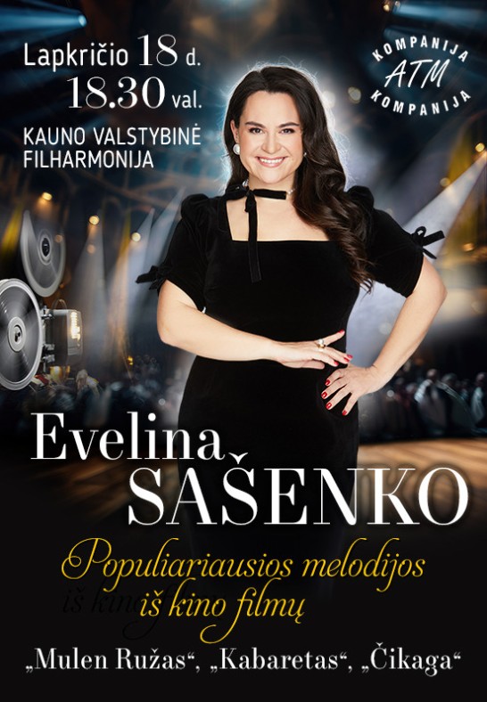 (Atšauktas) EVELINA SAŠENKO. Populiariausios melodijos iš kino filmų