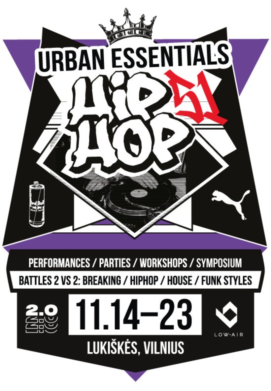 Žiūrovo bilietas, 11.15: HIP-HOP kultūros festivalis Urban Essentials